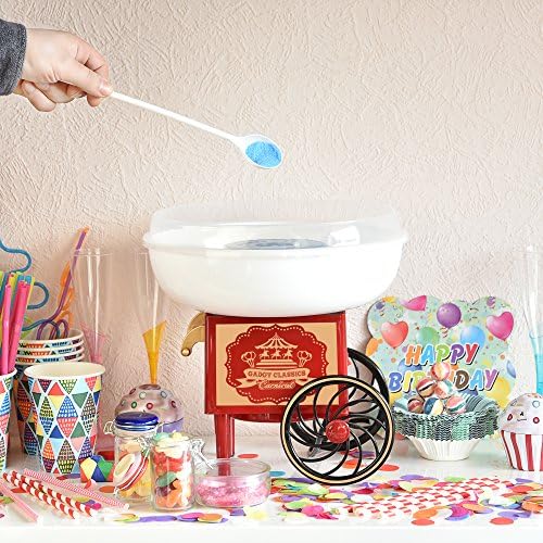 Gadgy ® Machine à Barbe à Papa Chariot | Appareil Cotton Candy | Utiliser Sucre Ordinaire ou Bonbons | Fete Foraine Anniversaire Enfant | Rouge Blanc - Cuisine A Vivre Gadgy ® Machine à Barbe à Papa Chariot | Appareil Cotton Candy | Utiliser Sucre Ordinaire ou Bonbons | Fete Foraine Anniversaire Enfant | Rouge Blanc