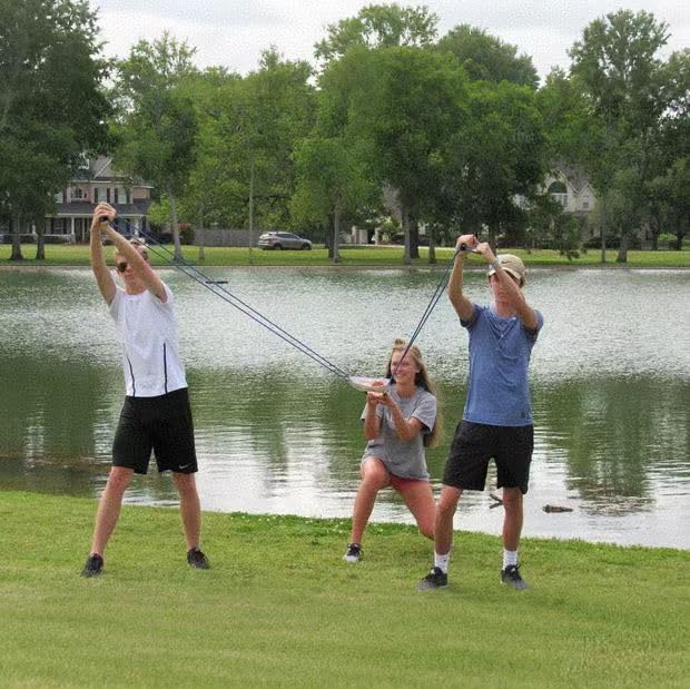 Water Balloon Slingshot Launcher 500 Yard For Adults, 3 Person Giant Backyard Slingshot, Heavey Duty T Shirt Launcher, Big slingshot Catapult Toys