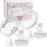 Nenesupply 24mm Flange and Duckbil Valves Compatible with Spectra S1 Spectra S2 Breastpump Replacement to Spectra Pump Parts