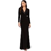 Adrianna Papell Womens Tuxedo Long Dress