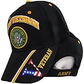 Auhafaly United States Army Veteran Men's Standard Baseball, Black, One Size