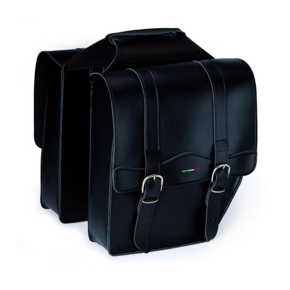Montegrappa Montegrappa Cruiser Bag A 2 Buckles in Faux Leather Black
