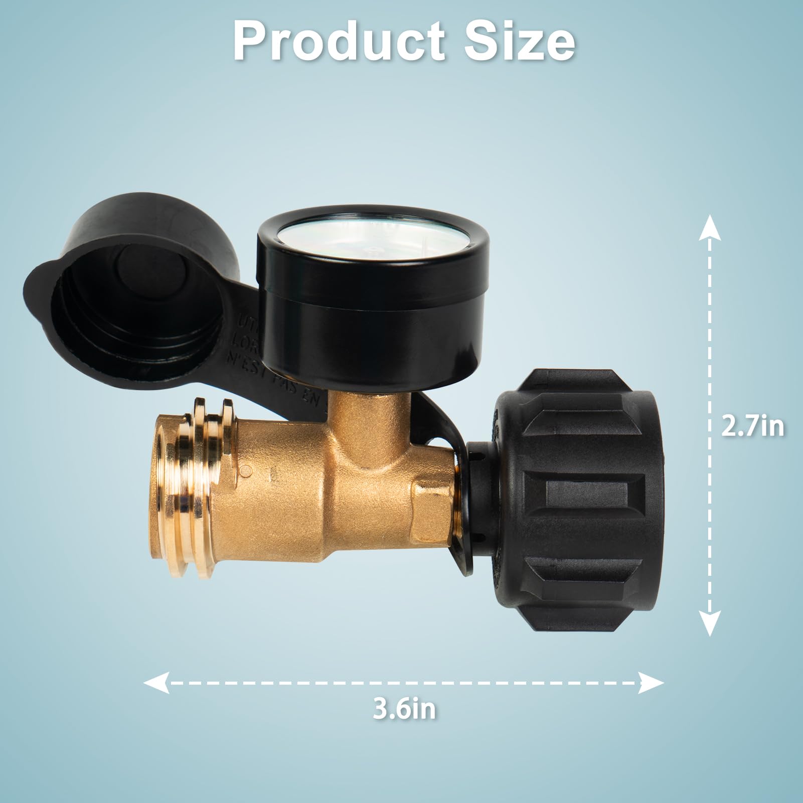 SHINESTAR 2Pack Universal Propane Tank Gauge Level Indicator for RVs