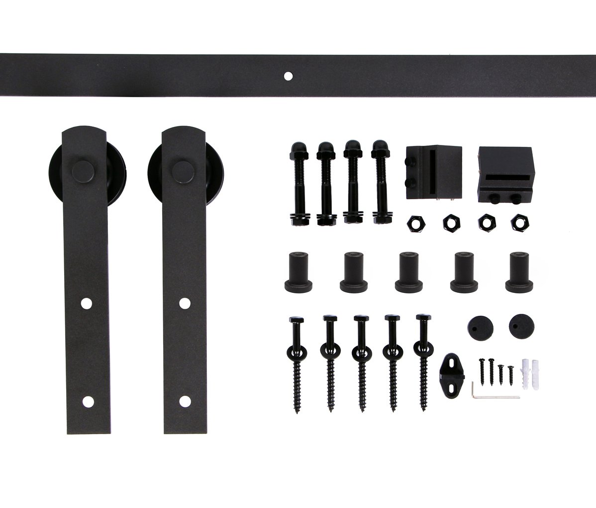 Homedex 6.6 Ft Sliding Barn Door Hardware Kit Antique Style eBay