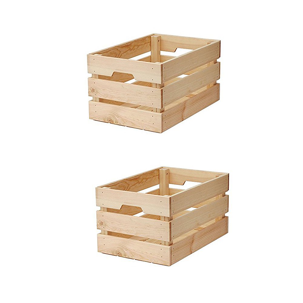 Knagglig Pine Box 23x31x15 Cm Ikea