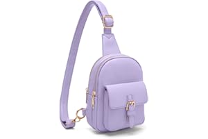 Viverte Small Sling Bag Fanny Pack for Girls Vegan Leather 3 Pockets Crossbody Purse for Women Gift for Teen Girls Stuff