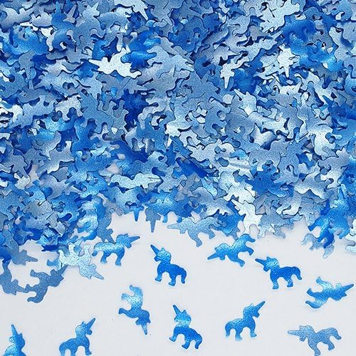 Natural Edible GMO Sugar Nuts Gluten Soy Free Glitter Unicorn (Blue)
