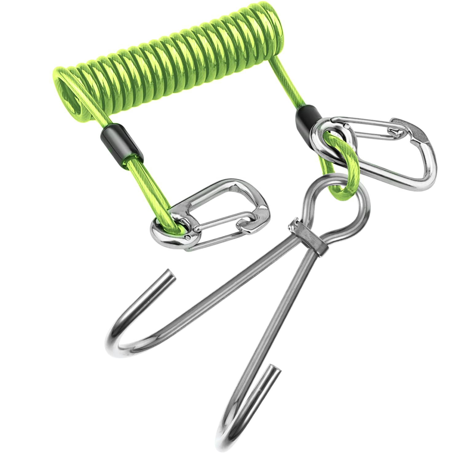 Photo 1 of EEBBL Scuba Diving Reef, Scuba Diving Reef Stick, Anti-seawater Corrosion Double Scuba Diving Reef Hooks Scuba Diving, 316 Stainless Steel Reef Cord Hook, Green