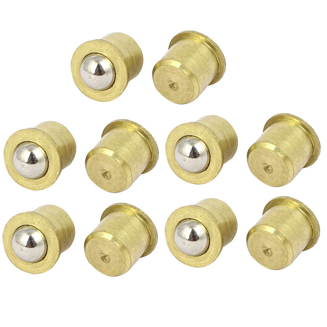 Sourcingmap Household Cabinet Door 8mm Dia Brass Ball Catches Latch Catcher 10pcs