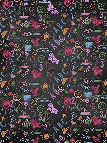 Photo background Vinyl Backdrops for Photography Props 5’x6' [ School Chalkboard / 1486 ] Durable, Wrinkle Free, Matte Vinyl Rolled in Tube - Made In USA