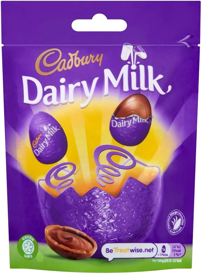 cadbury Dairy Milk Miniature Chocolate Egg Bag 86g Amazon.co.uk Grocery