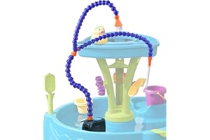 JYNTERPLAY Kids Water Pump for Step2 Water Table with 2 Nozzles Flexible Spray Tubes for Summer Outdoor Activities