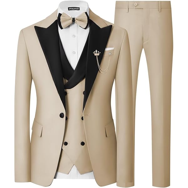 Men Tuxedo Suit Set Slim Fit 3 Piece Wedding Suits Kenya