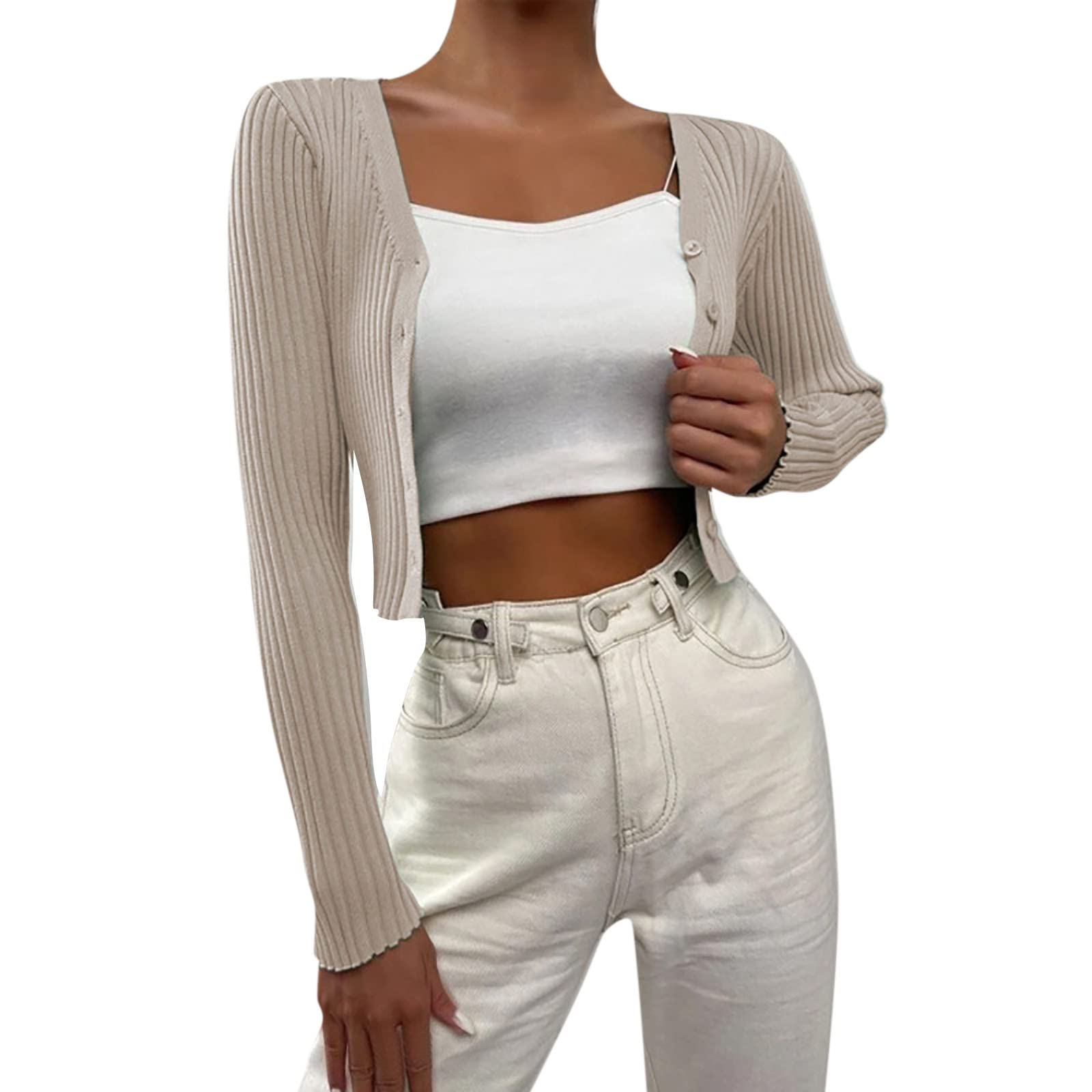 White Cardigan Sweater Grey Turtleneck Sweater