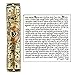 Gold Enamel Jewish MEZUZAH CASE with Scroll Jerusalem Israel Judaica Door Mezuza 6
