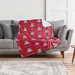 University of Arizona Blanket, 60"x80" Logo Pattern