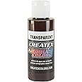 Createx 5128-02 Transparent Airbrush Color, Dark Brown, 2 oz, 2 Ounces, 2 Fl Oz