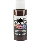 Createx Transparent Airbrush Color, Dark Brown, 2 Oz