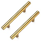Aegero 10 Pack 5'' Cabinet Pulls Brushed Brass