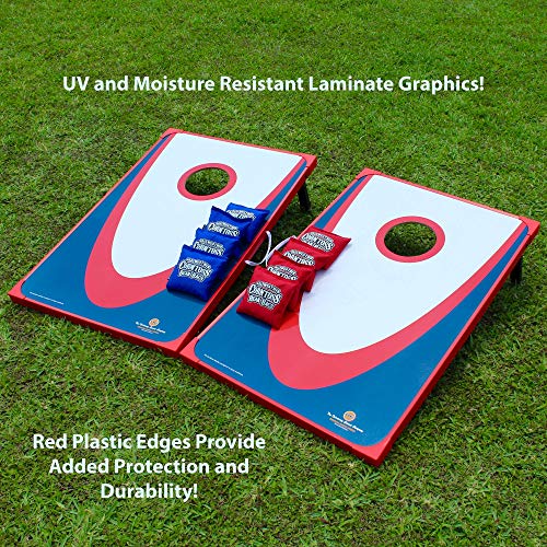 Driveway Games Backyard Cornhole Set. Tailgate Corn Toss Boards & Bean