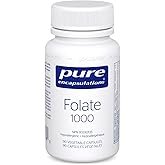 Pure Encapsulations Folate 1000 - Metafolin L-5-MTHF - Folate Supplement - Non-GMO & Gluten Free - 90 Capsules