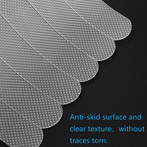 Wild Tribe 24 Pcs 15" Anti-slip Strips Shower Stickers Bath Safety Strips Transparent Non Slip Strips Stickers for Bathtubs Showers Stairs and Floors