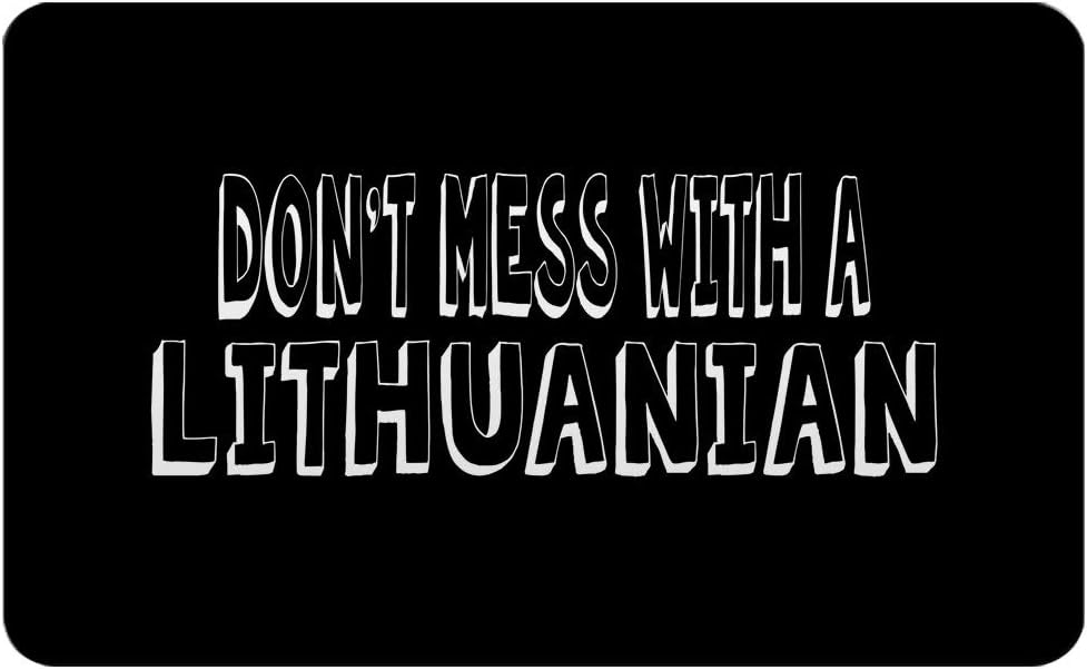 Makoroni - DON'T MESS WITH A LITHUANIAN Rectangle Magnet, 2"x3" Refrigerator Magnet