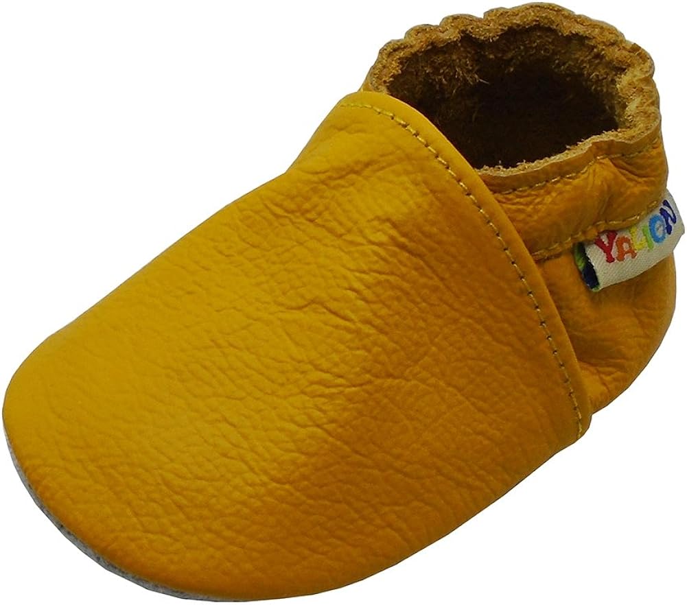YALION Baby Boys Girls Shoes Crawling Slipper Toddler Infant Soft Leather First Walking Moccasins