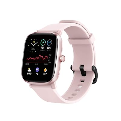 Buy Amazfit GTS 2 Mini Fitness Smart Watch Alexa Built-In, Super-Light Thin  Design, SpO2 Level Measurement, 14-Days Battery Life, 70+ Sports Modes,  Heart Rate, Sleep, Stress Level Monitoring Flamingo Pink Online in