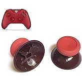 2PCS 3D Analog Joystick Cap Thumb Stick Cap Thumbstick Replacement for Xbox One Elite Controller (Red)