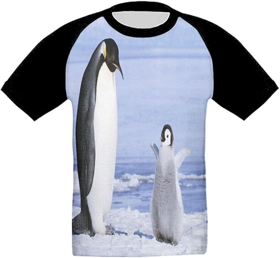 Amazon Co Jp 面白い 子供服 ベビー半袖tシャツ ペンギン 家族 ボーイ ガール ラブリー 夏場 赤ちゃん Tシャツ 服 ファッション小物
