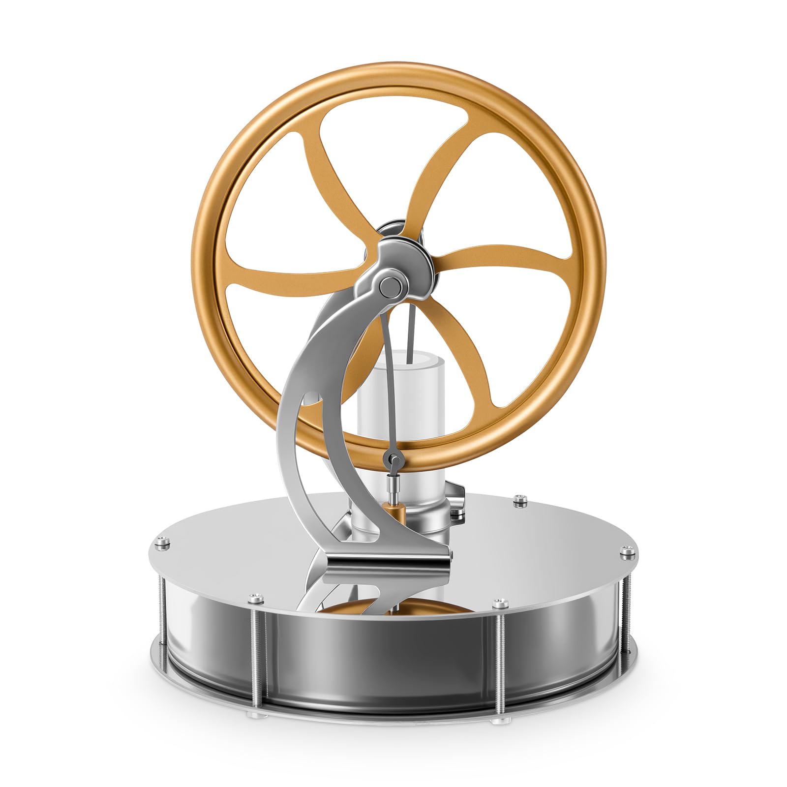 Low Temperature Stirling Engine Model, Steam Heat Electricity Power Generator, Education Model Science kit for Kids Students Stirling Engine Motor, Birthday, New Year Gift, Education Model DIY Kit