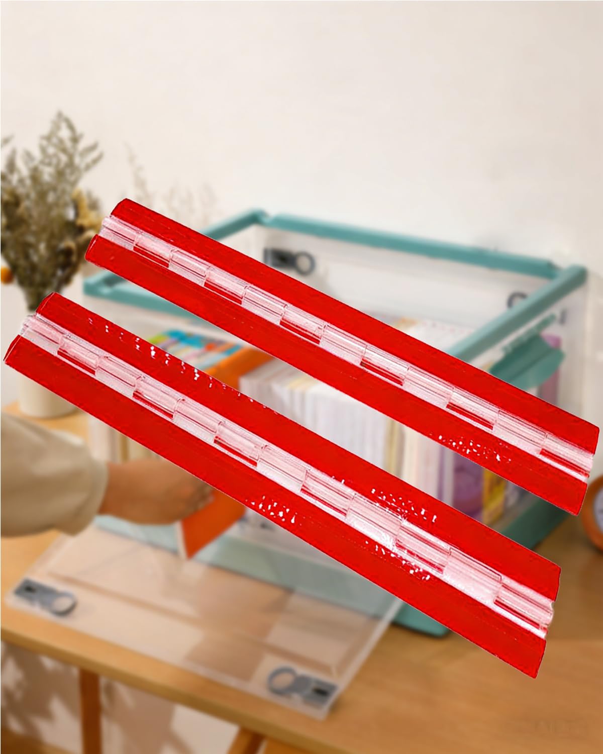 2-Piece Set of Acrylic Hinge 300 mm Continuous Piano Hinge 12" Acrylic Hinge 12" Hinge for DIY Transparent Box, Display Stand