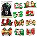 Didog 20pcs Dog Cat Grooming Accessories Hair Bow for Christmas Party
