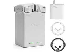 AMAZEAR Battery Charger for DJI Mini 5 Pro/Mini 4 3 Accessories,DJI Mini5Pro Mini4/3 Series Two-Way Charging Hub with 65W Pow