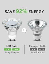 Lepro GU10 LED Bulbs Cool White 5000K 4W 325lm 100° Pack of 5 view 3