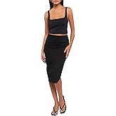 Forever 21 Womens Side-Slit Midi Skirt