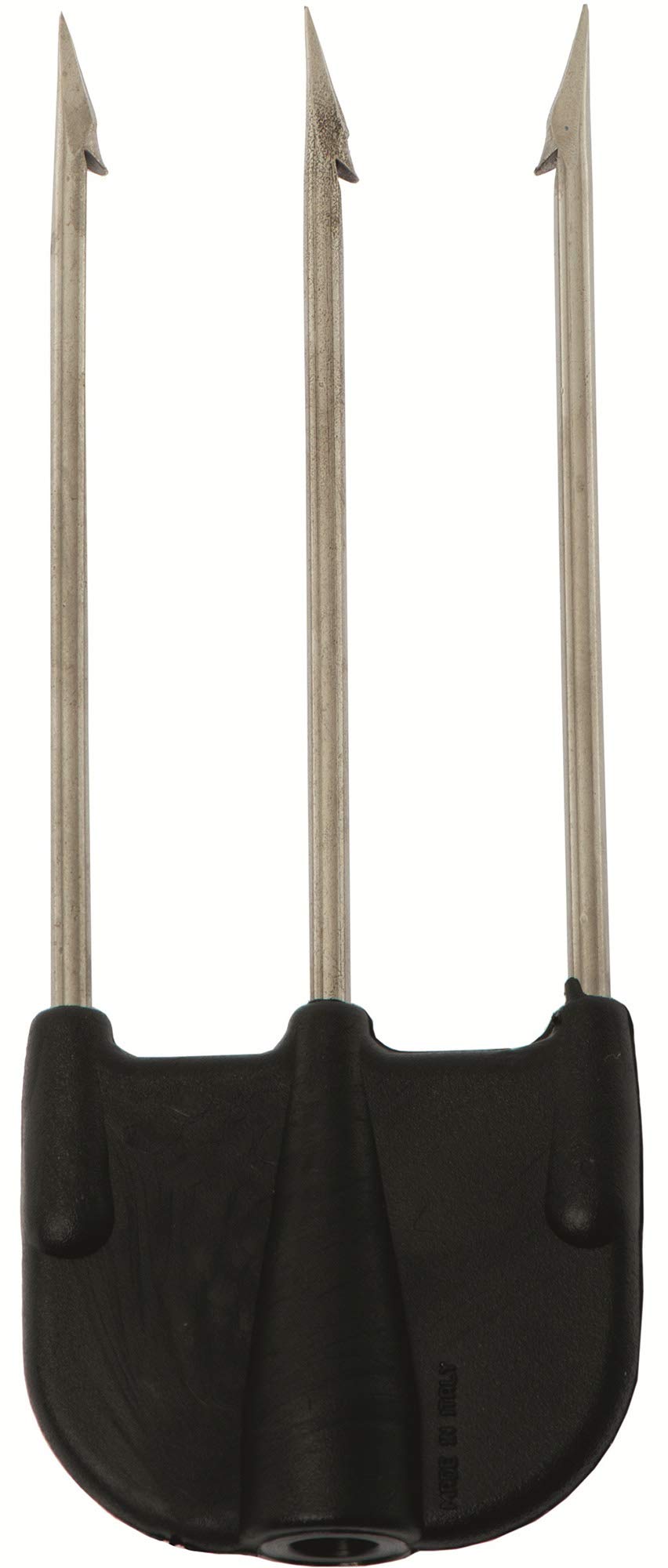 Cressi 1946 Adult Mutliprong Nylon 3 Points Inox Multiprong 3 Prong, Black, Plain