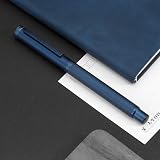 Hongdian erofa Dark Blue Bent Nib Fountain Pen Fude with Converter Box Set view 7