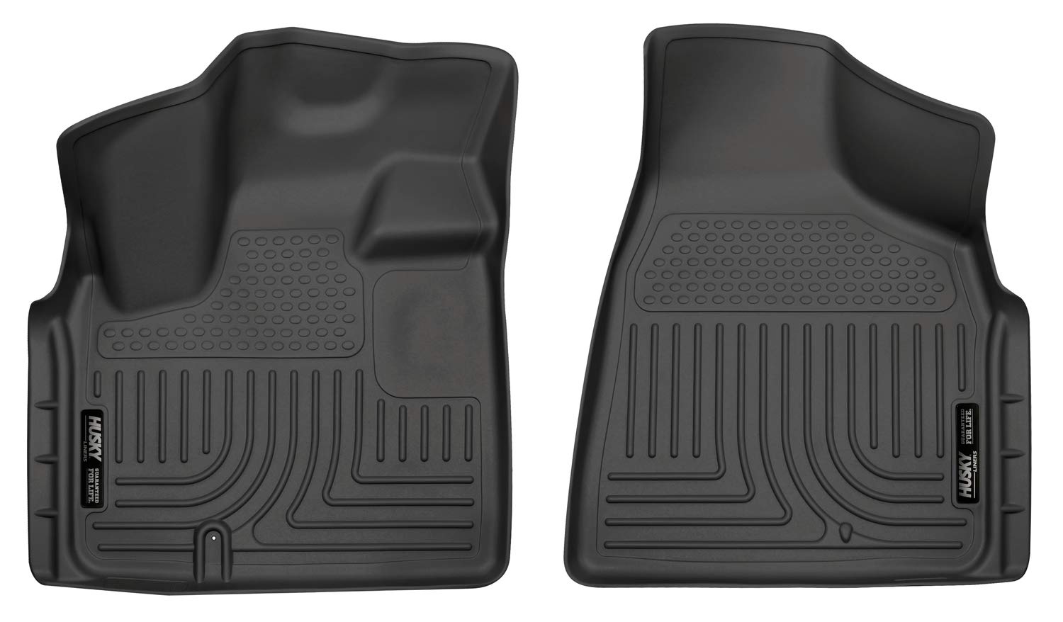 Husky Liners 18091 Black Fits 2008-16 Chrysler Town & Country, 2008-19 Dodge Grand Caravan Weatherbeater Front Floor Liners