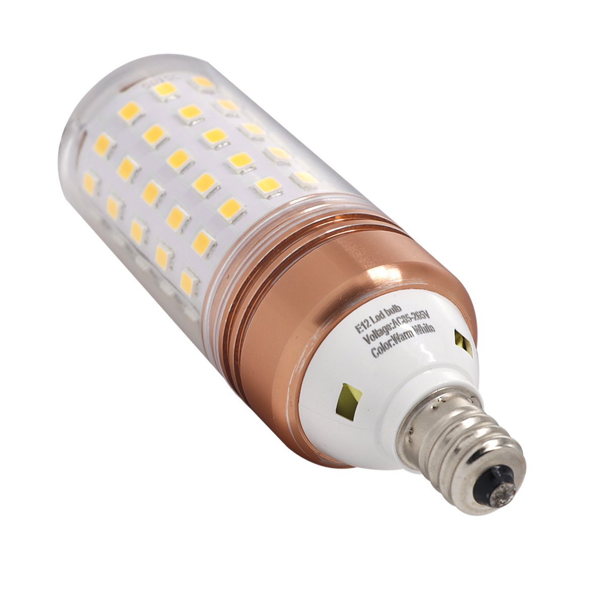 Ulight E12 led candelabra bulb, 100w halogen bulbs equivalent, warm