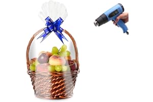 Shrink Wrap Bags,Clear Cellophane Wrap Bag for Baskets,Heat Shrink Bags for Gifts,Easter,Christmas 20x28 Inches 2.5Mil (20)