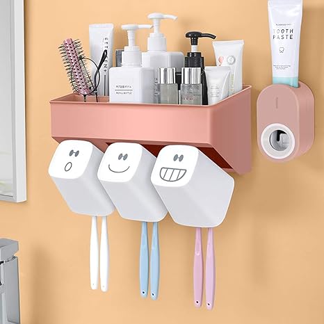 Amazon 歯ブラシホルダーウォールマウントカップ電動歯ブラシ収納セット 省スペースの歯ブラシホルダードリルや釘は不要 歯ブラシスタンド ホーム キッチン オンライン通販