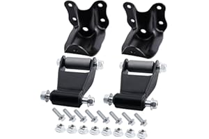 GDYDI Rear Leaf Spring Shackles Hanger Brackets Repair Kit Compatible with 1986-2011 Ford Ranger,1998-2001 Mazda B2500, 1994-2010 Mazda B2300 B3000 B400 Replaces# 722001 722010