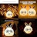 KssFire Portable 2 Models LED Children Night Light Rechargeable Baby Silicone Night Lamp Soft Nursery Lamp Sensitive Tap Control for Baby Bedroom (Blue)