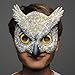 YU FENG Half Face Owl Mask Halloween Masquerade Stage Performance Decorative Cosplay Costume Latex Animal Head Mask Props