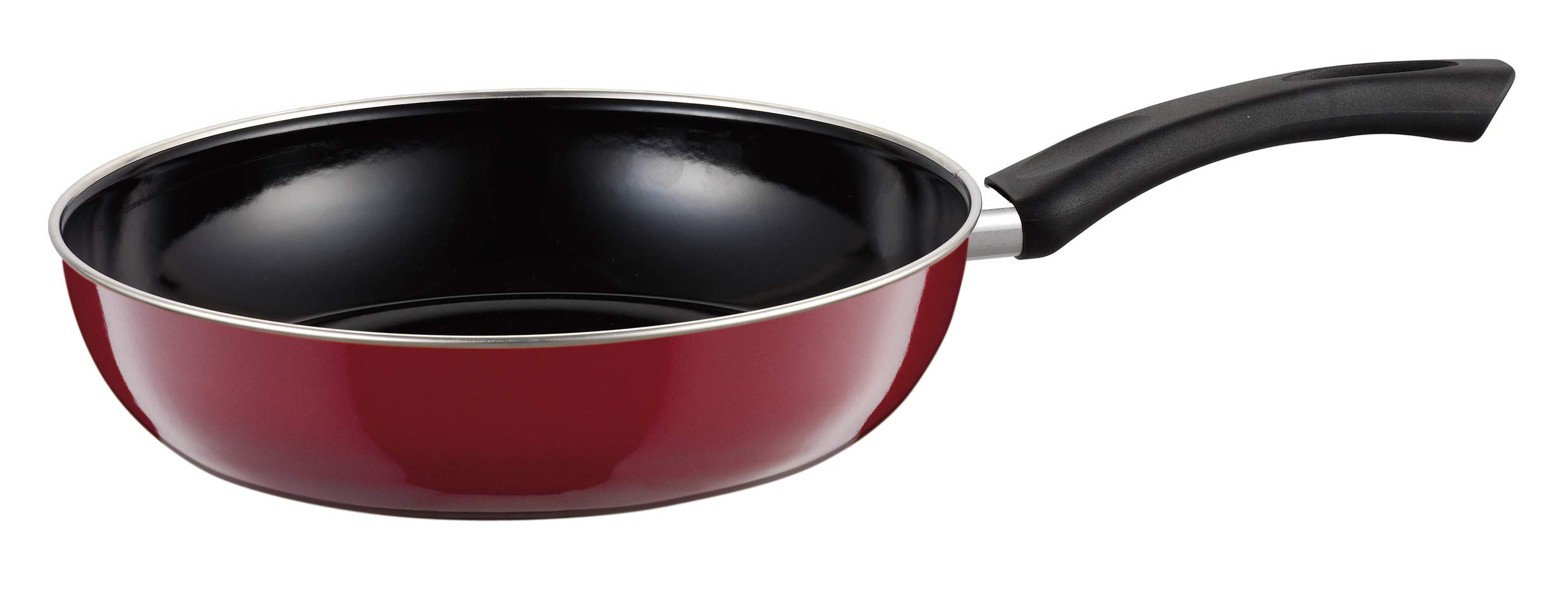 Riess Nouvelle - Top 3000 Rosso Enamel Pan Extra Strong, Diameter- 28 cm Maroon โ image 1