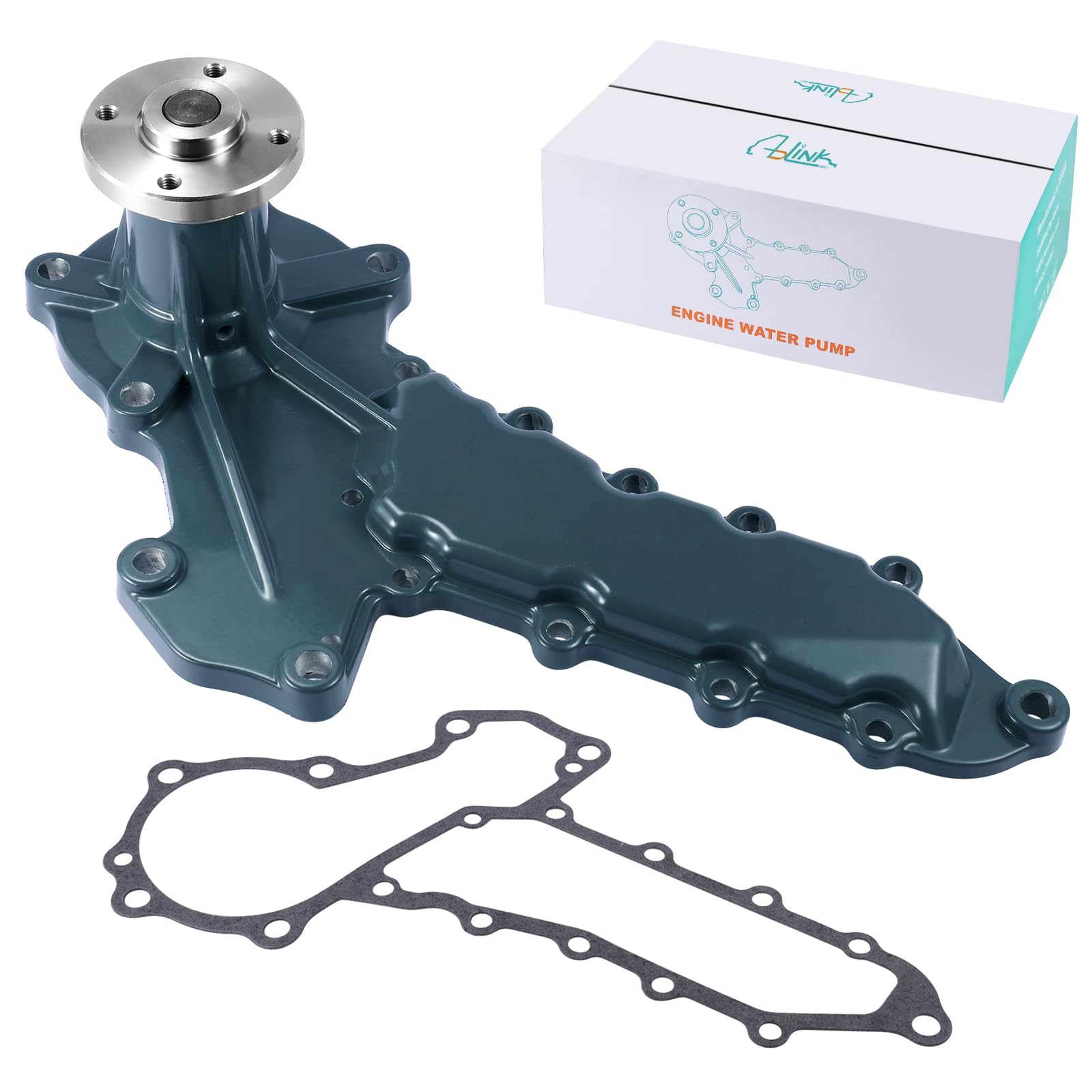 Photo 1 of AULINK 1A021-73030 Water Pump (C&U Bearing) For Kubota L2050 L2250 L2350 L2550 L2650 L2800 L2900 L2950 L3000 L3010 L3240 L3300 L3430 L3830 L4200 L4610 L4300 L4310 M4700 MX5100