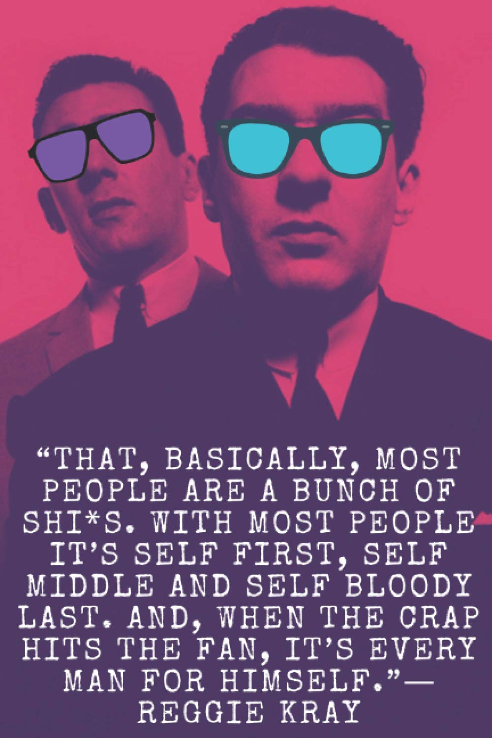 Kray Twins Book Gift For Him notebook gangster notebook lined paper Smart Repairer Notebook
