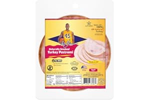 A.C. GREEN IRONMAN 45 Ironman 45 Turkey Pastrami – All Natural, Glatt Kosher, Gluten-Free, 40% Reduced Sodium, No Antibiotics, No Hormones, No MSG, Delicious and Healthy - 1 Pack of 3